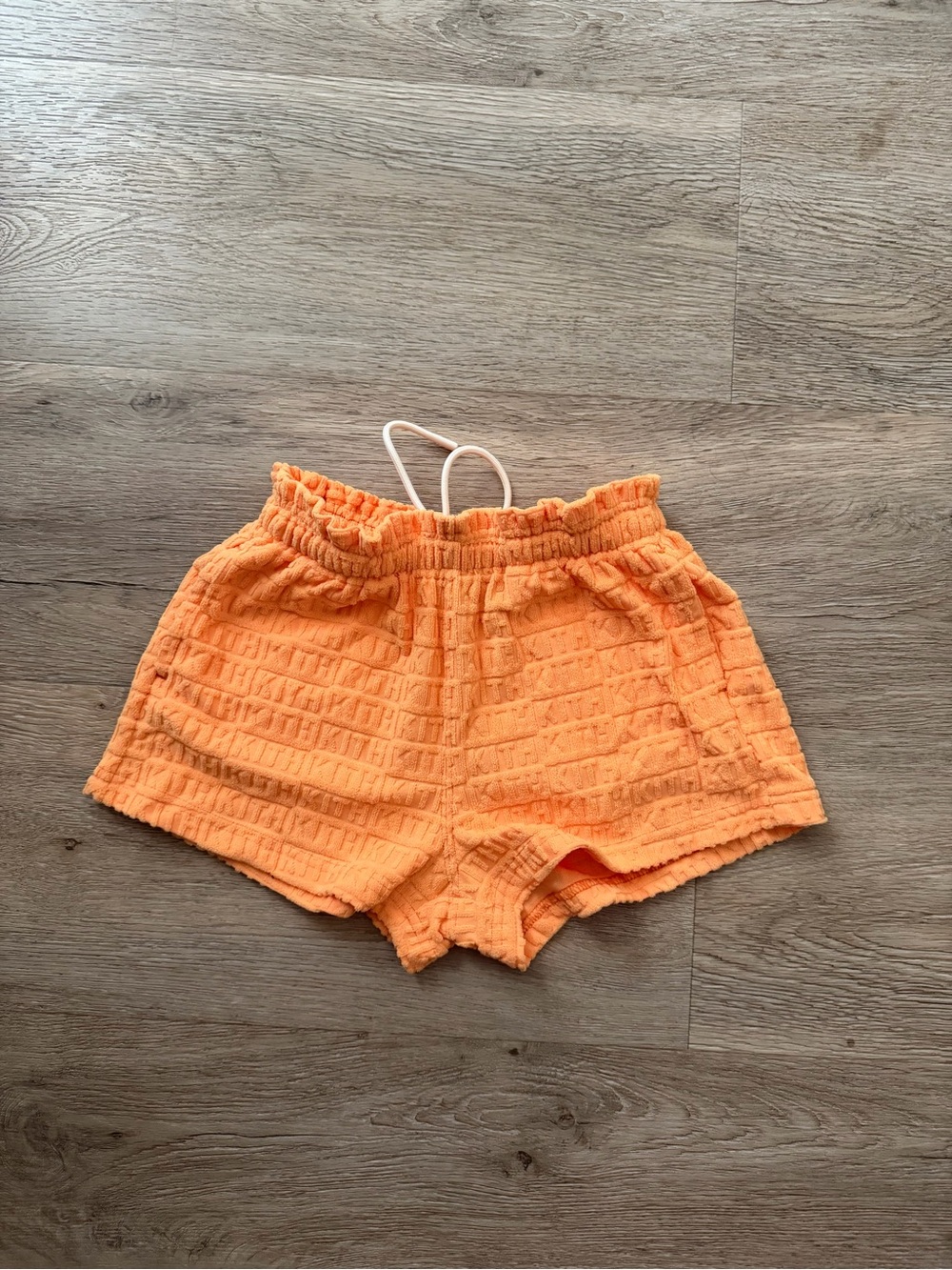 Kith Kids Orange Textured Terry Shorts